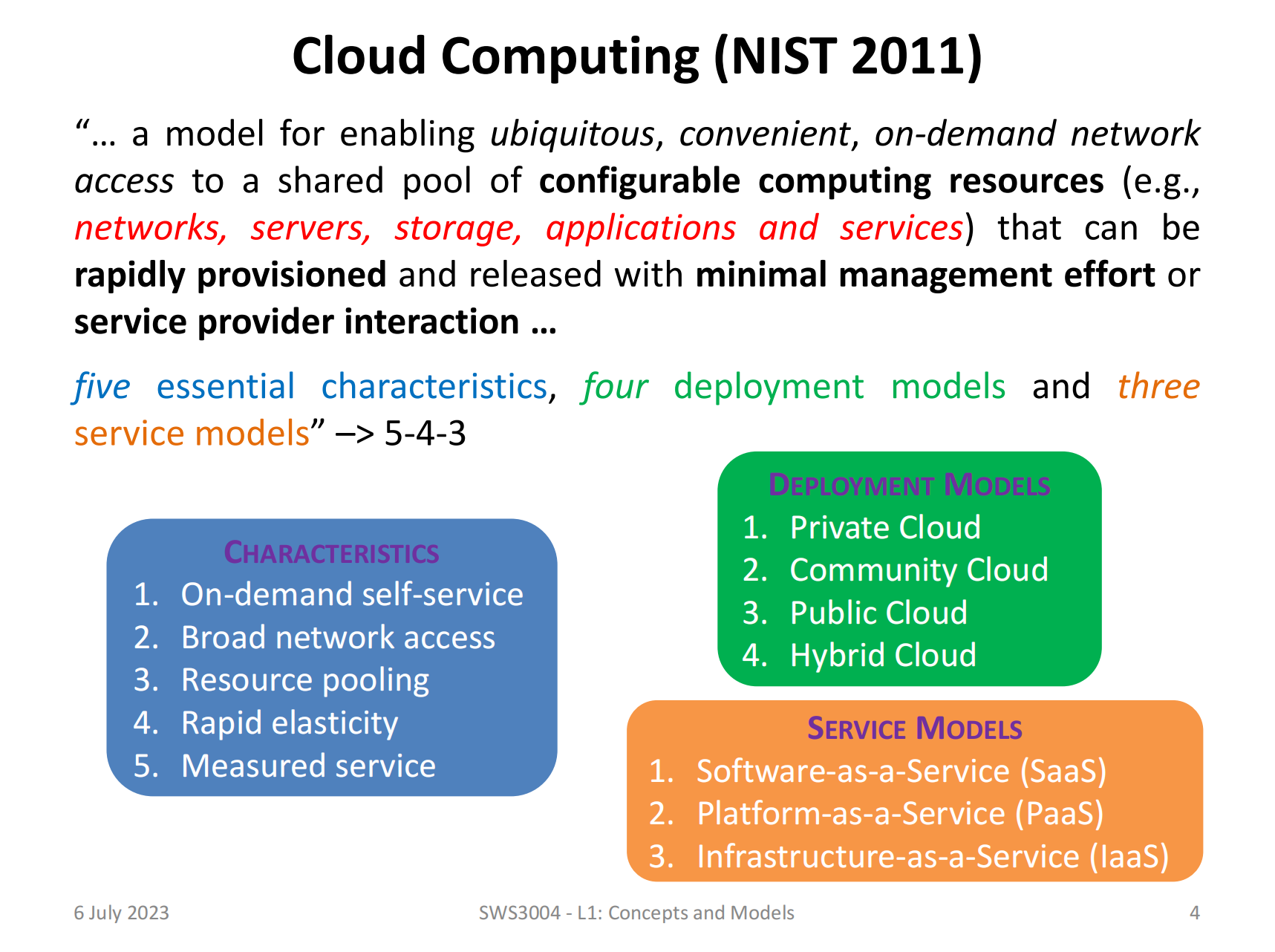 NIST Definition